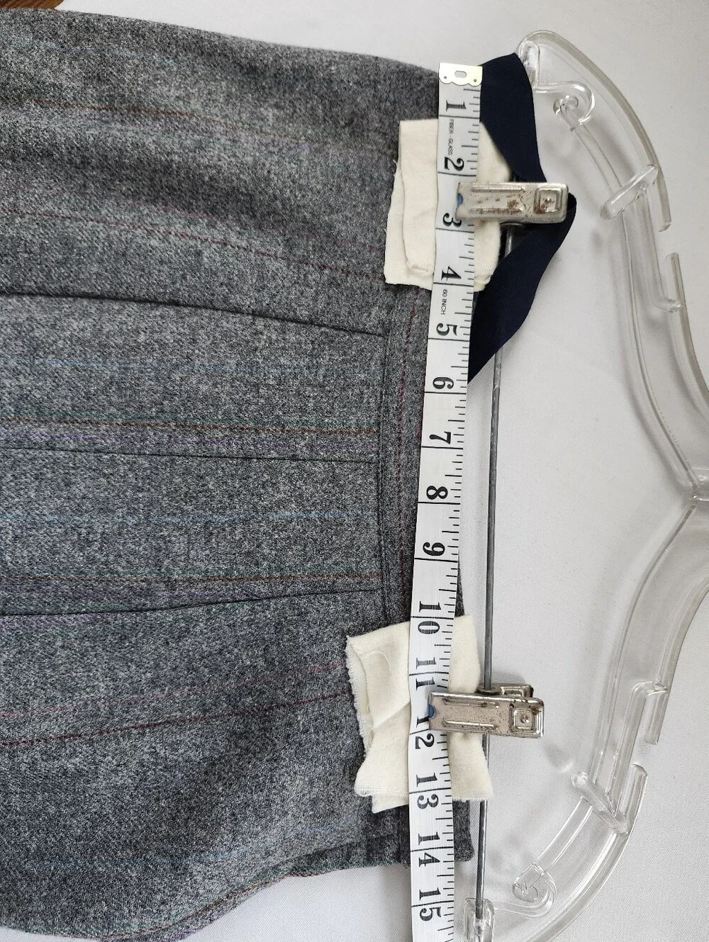 Vintage 90s Colours by Alexander Julian Maxi Skirt Grey 8 All Wool Quiet Luxury